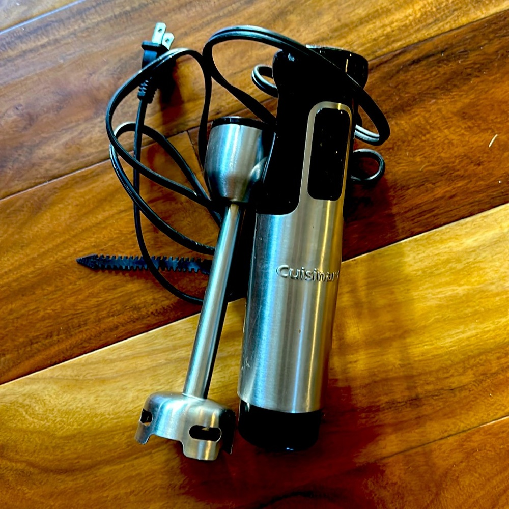 KitchenAid handheld immersion blender.